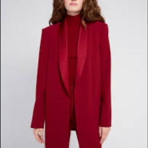 Alice & Olivia Large blazer/tuxedo/jacket in the beautiful color Bordeaux.